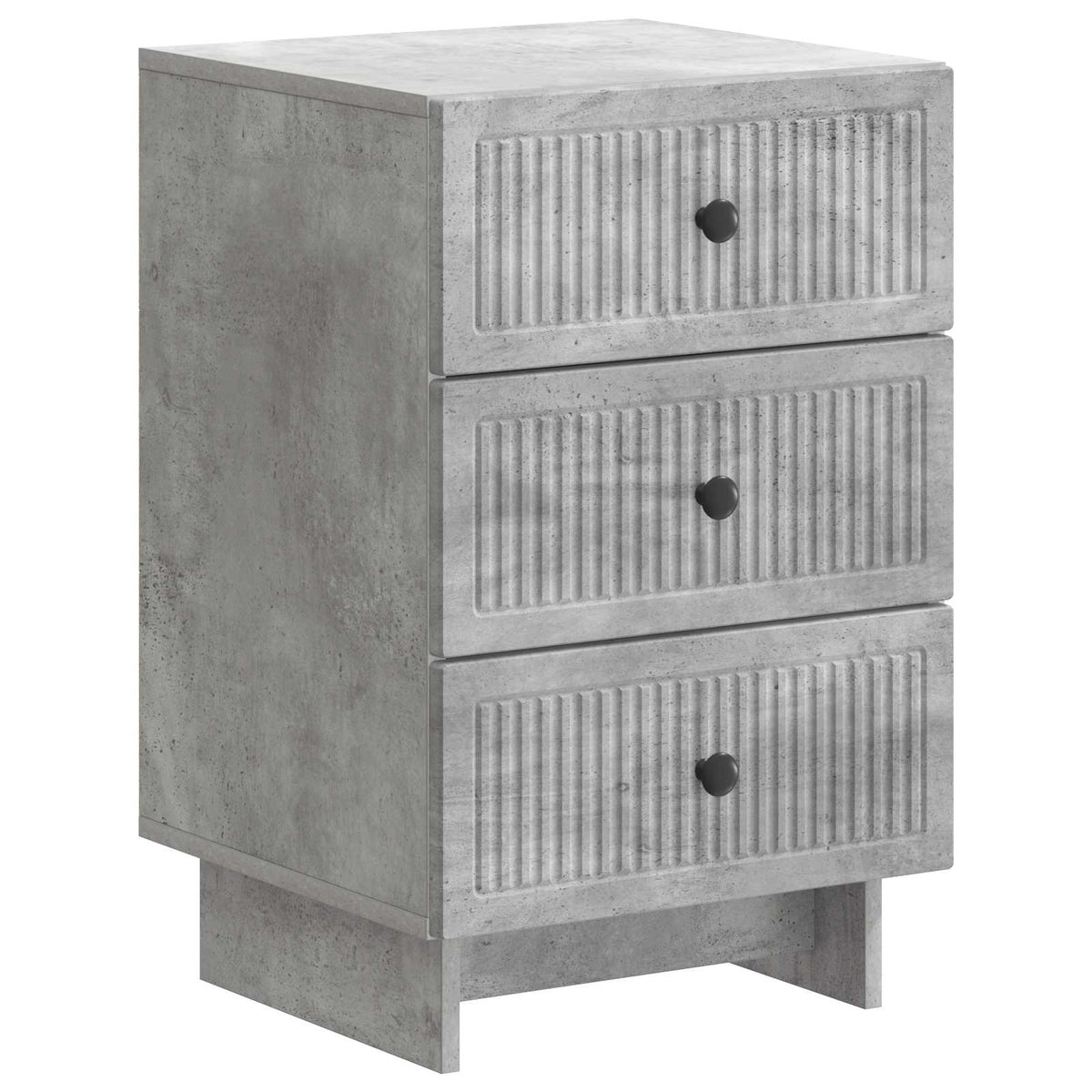 Nachttisch Betongrau 43 x 41 x 66,5 cm Holzwerkstoff