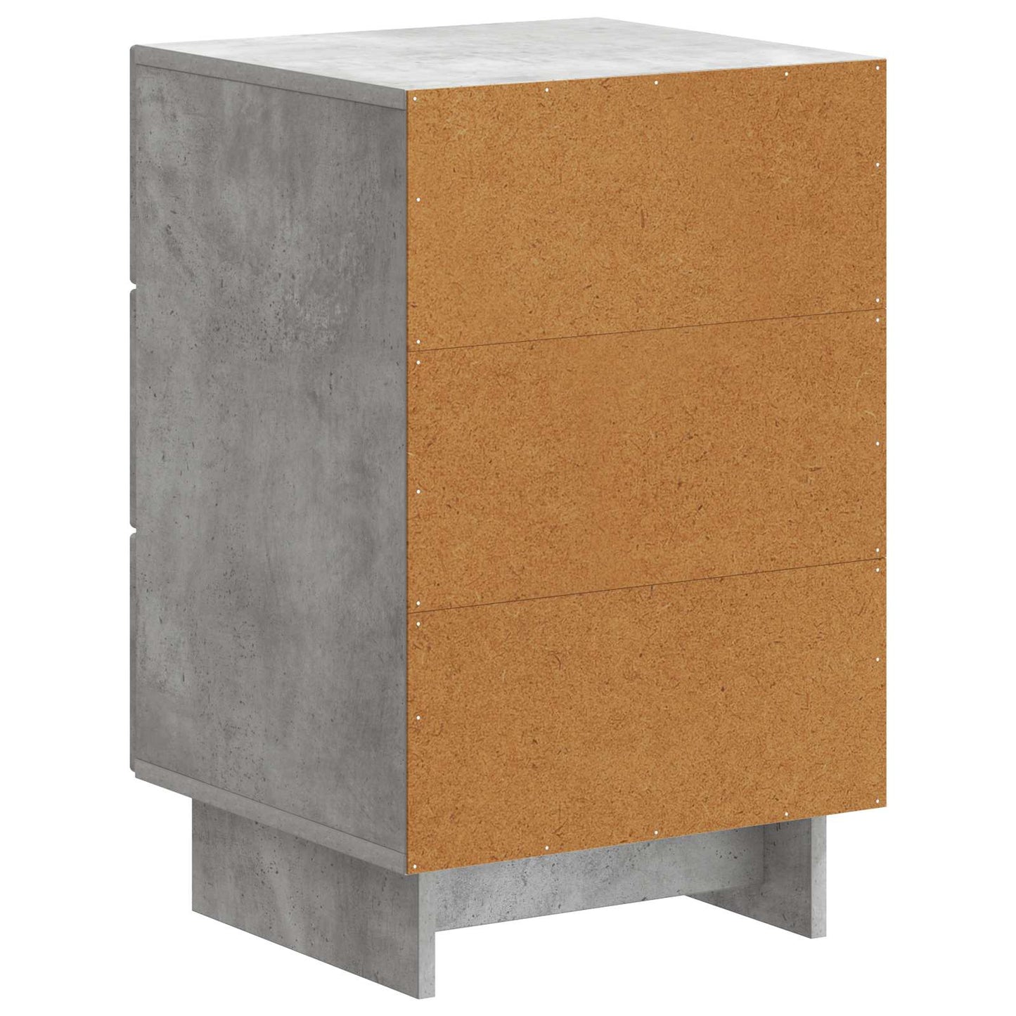 Nachttisch Betongrau 43 x 41 x 66,5 cm Holzwerkstoff