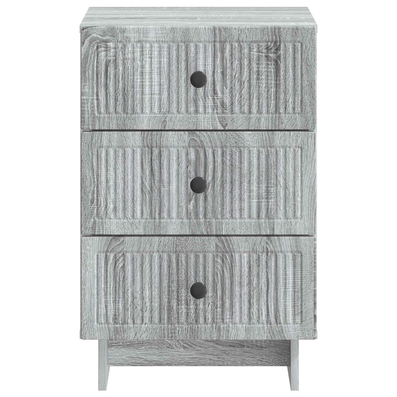 Nachttisch Graues Sonoma 43 x 41 x 66,5 cm Holzwerkstoff