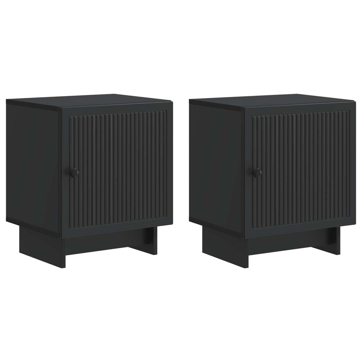 Nachttisch 2 stk. Schwarz 43 x 34,5 x 50 cm Holzwerkstoff