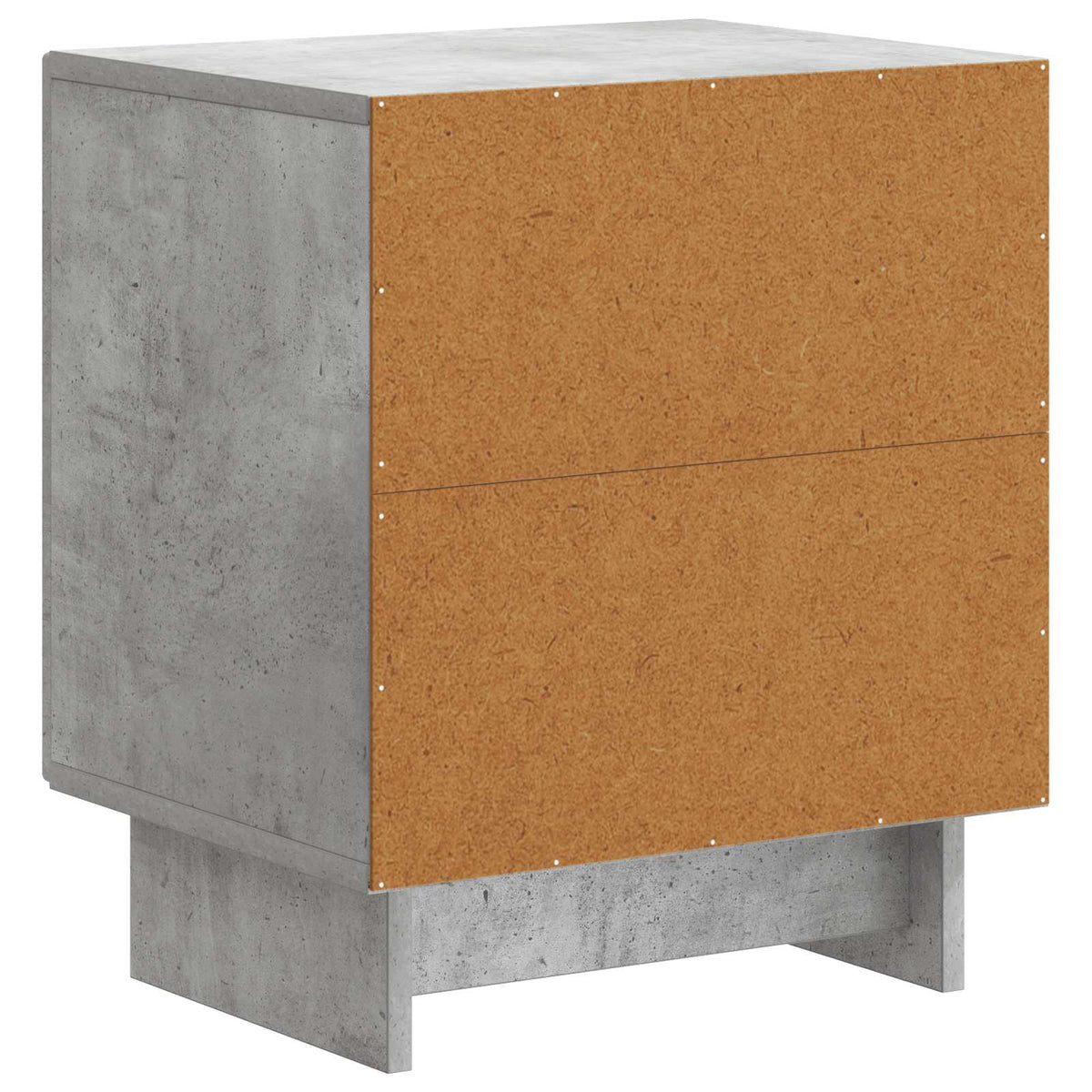Nachttisch 2 stk. Betongrau 43 x 34,5 x 50 cm Holzwerkstoff