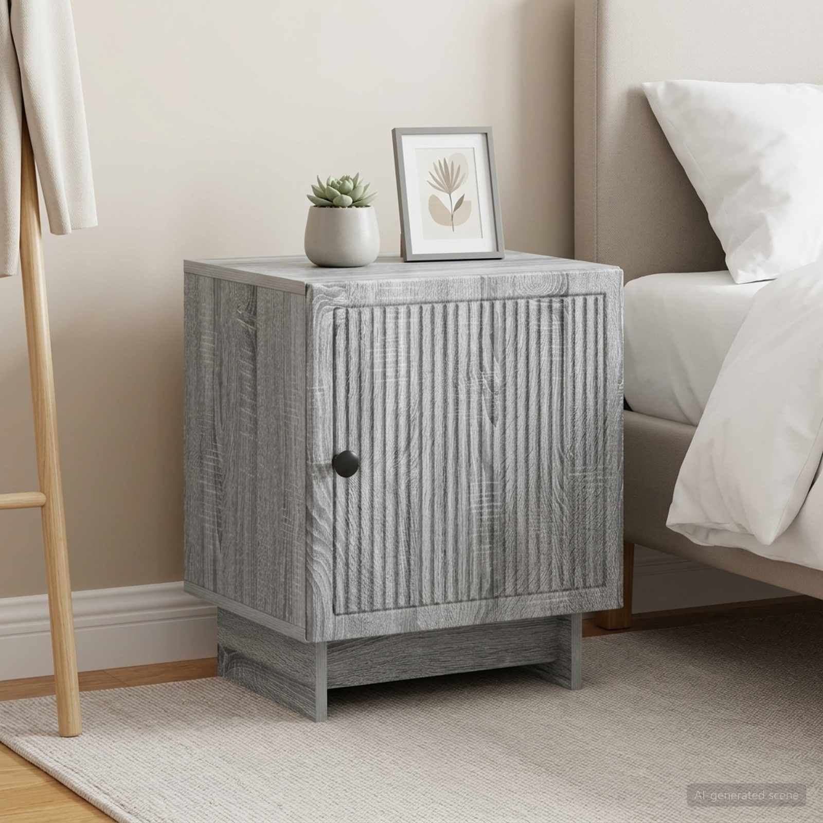 Nachttisch 2 stk. Graues Sonoma 43 x 34,5 x 50 cm Holzwerkstoff