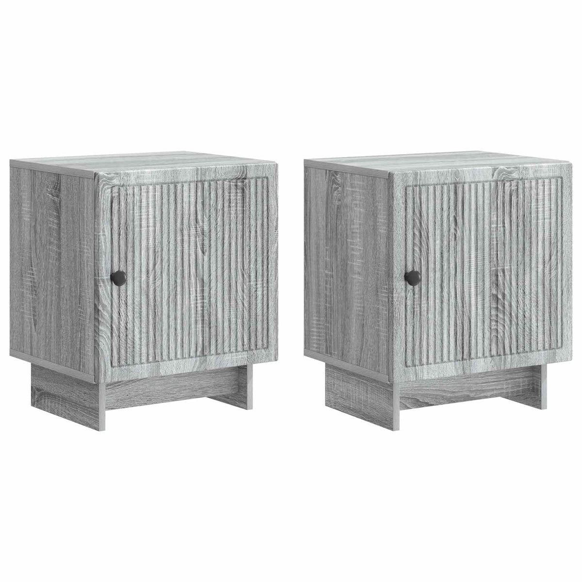 Nachttisch 2 stk. Graues Sonoma 43 x 34,5 x 50 cm Holzwerkstoff