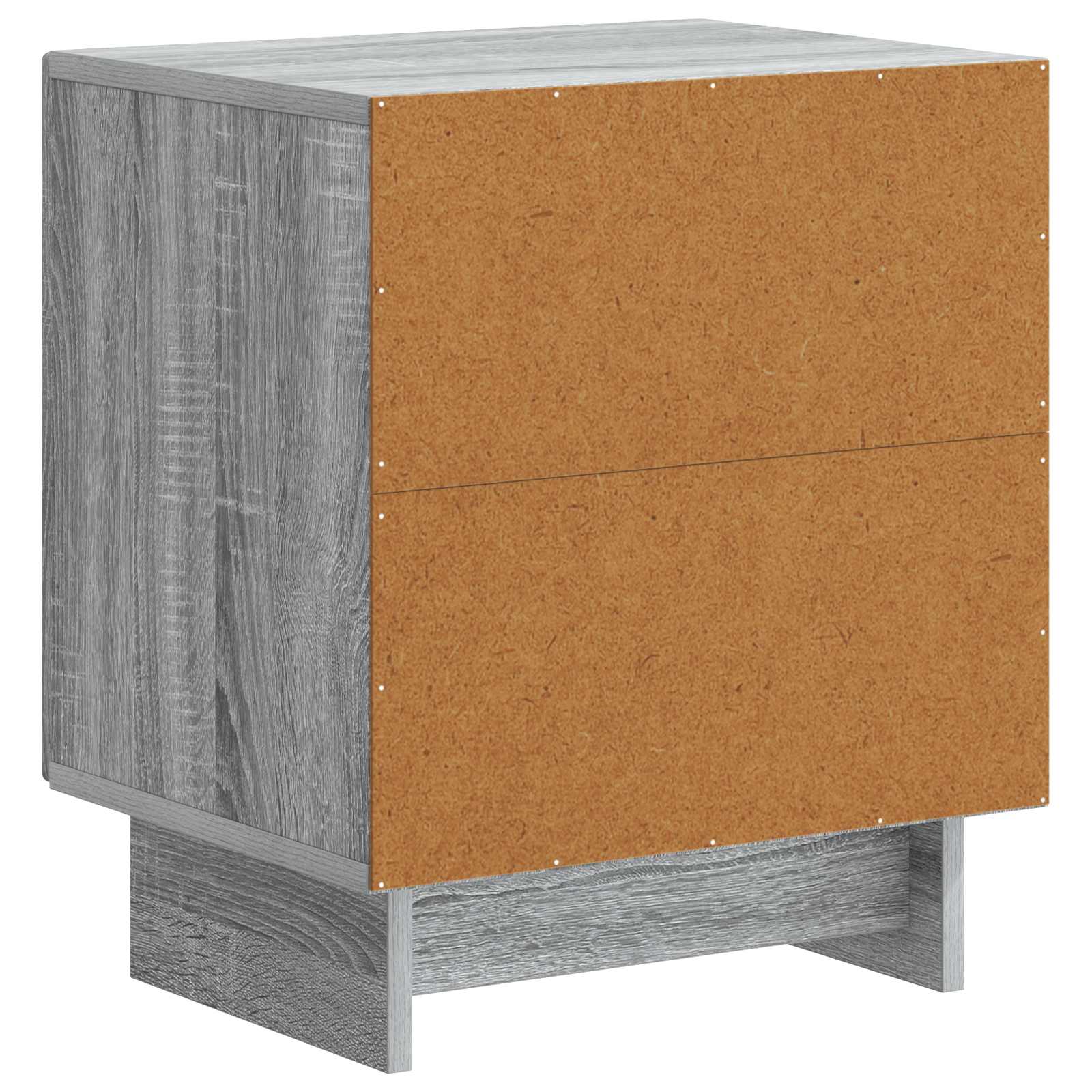 Nachttisch 2 stk. Graues Sonoma 43 x 34,5 x 50 cm Holzwerkstoff