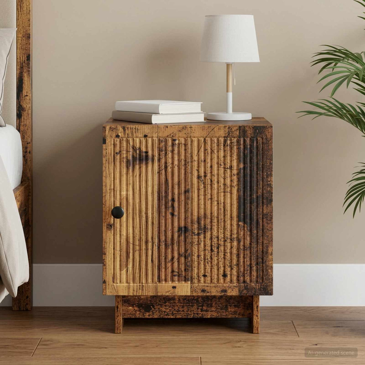 Nachttisch Altholz 43 x 34,5 x 50 cm Holzwerkstoff