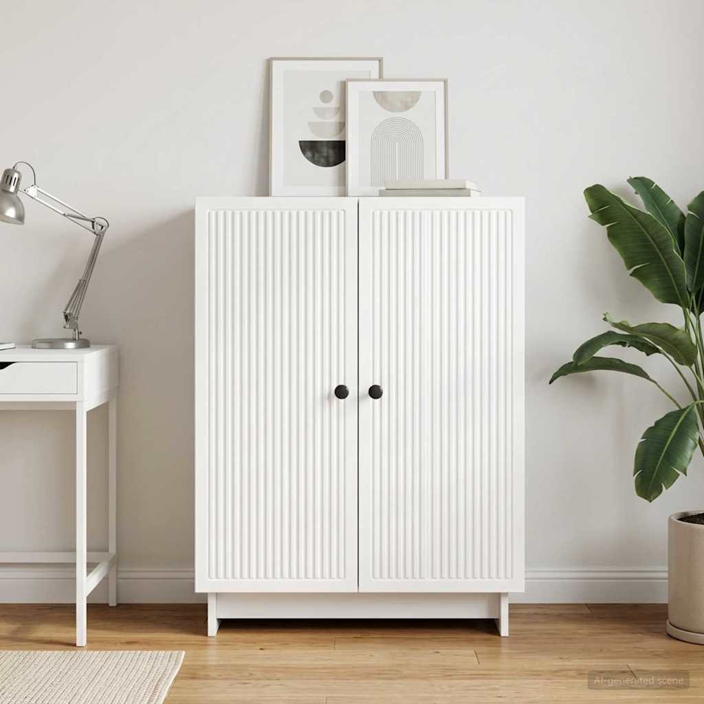 Sideboard Weiß 66 x 34,5 x 90 cm Holzwerkstoff