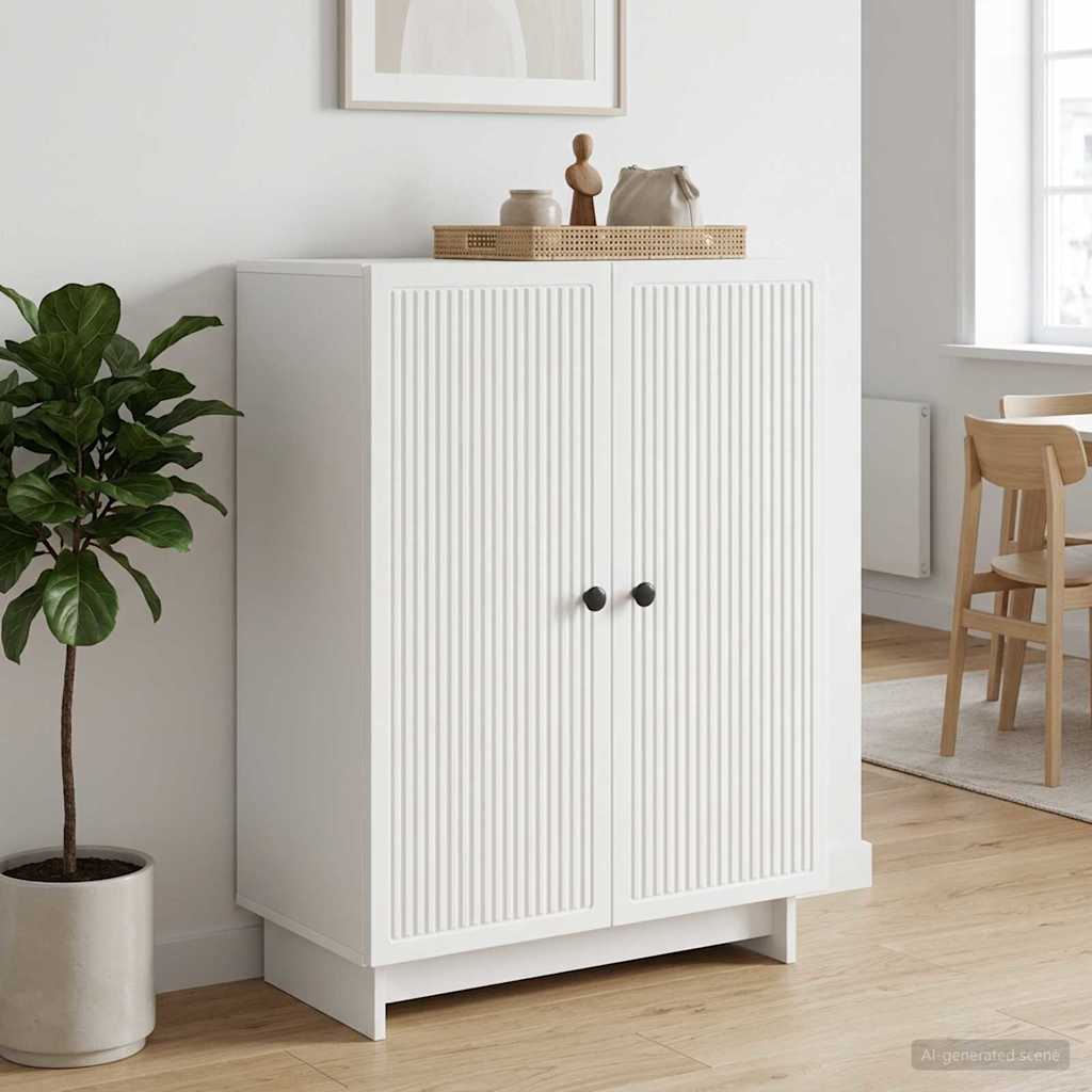 Sideboard Weiß 66 x 34,5 x 90 cm Holzwerkstoff