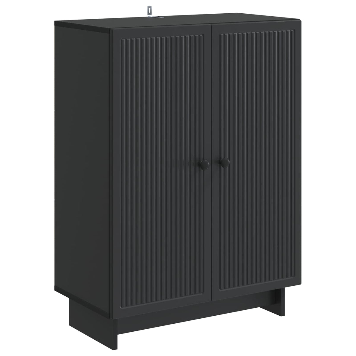 Sideboard Schwarz 66 x 34,5 x 90 cm Holzwerkstoff