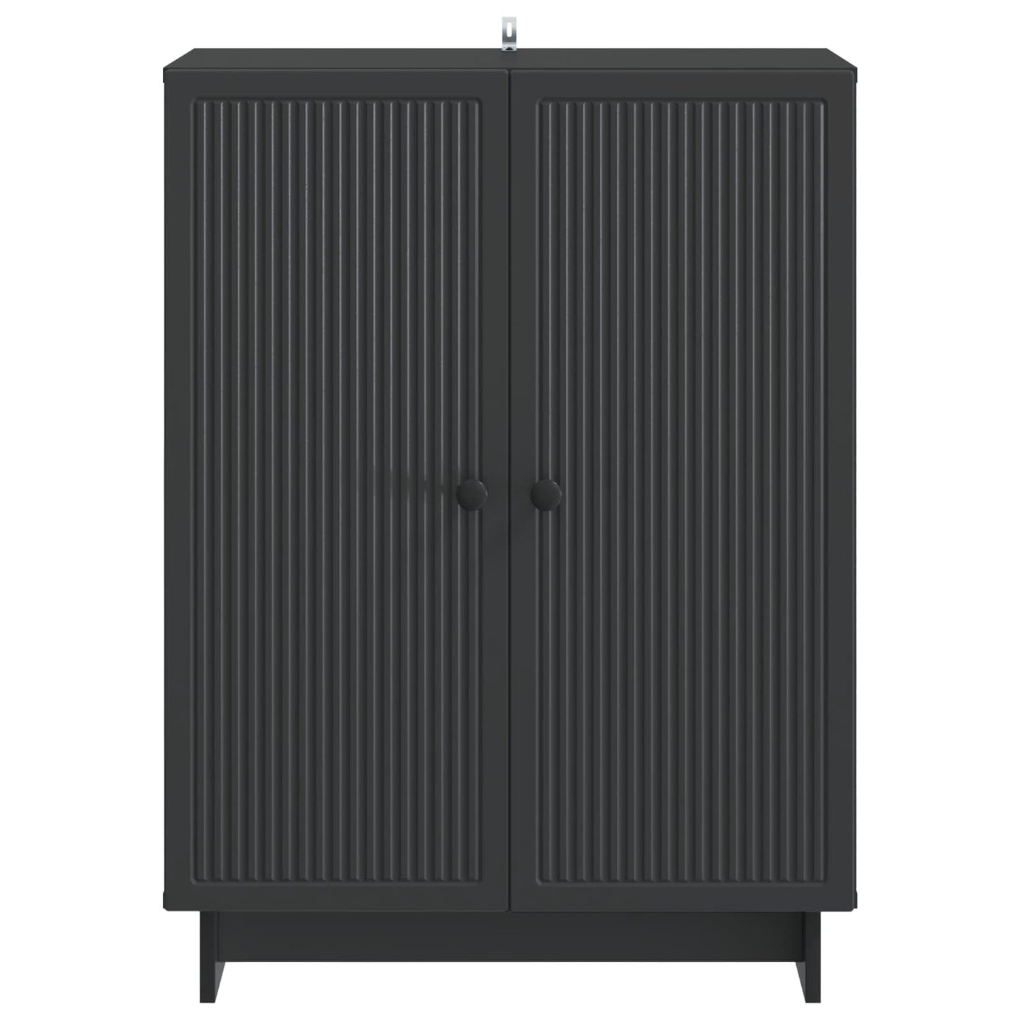 Sideboard Schwarz 66 x 34,5 x 90 cm Holzwerkstoff