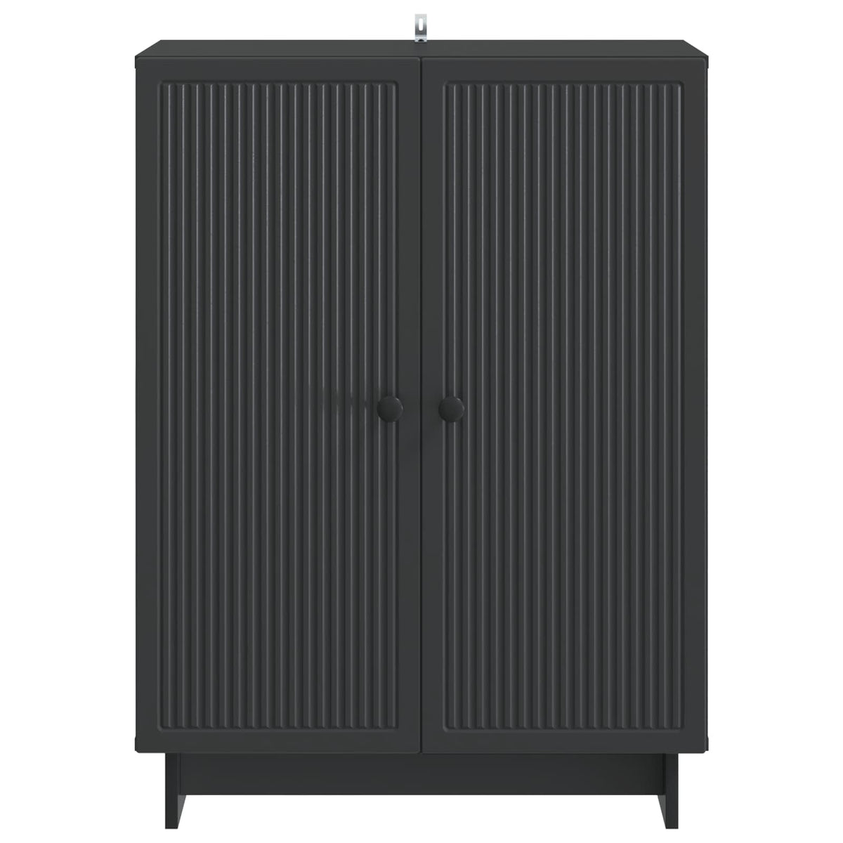 Sideboard Schwarz 66 x 34,5 x 90 cm Holzwerkstoff