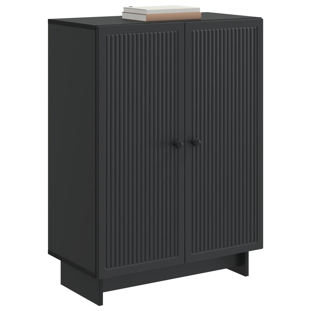 Sideboard Schwarz 66 x 34,5 x 90 cm Holzwerkstoff