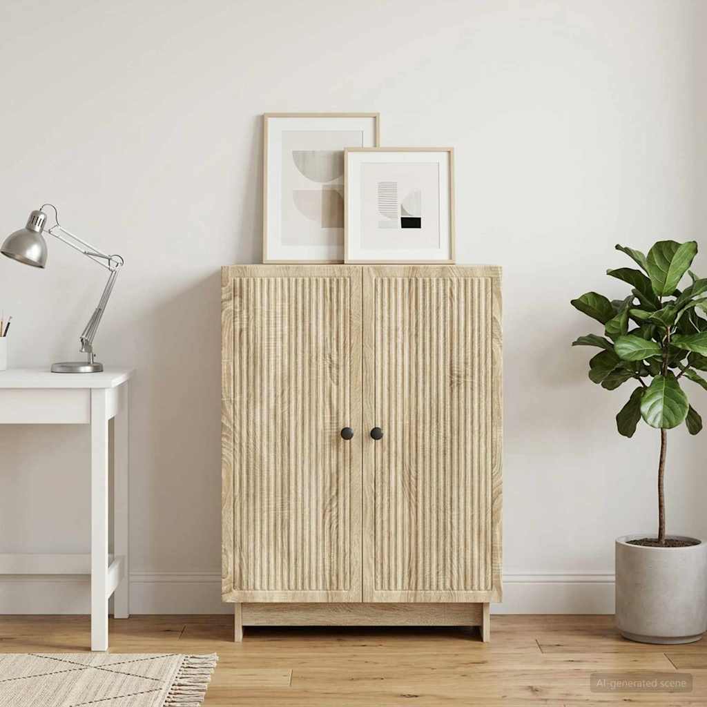 Sideboard Sonoma-Eiche 66 x 34,5 x 90 cm Holzwerkstoff