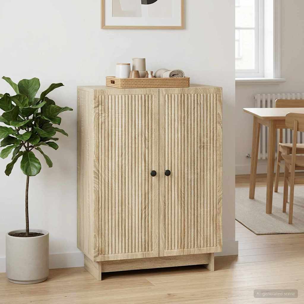 Sideboard Sonoma-Eiche 66 x 34,5 x 90 cm Holzwerkstoff