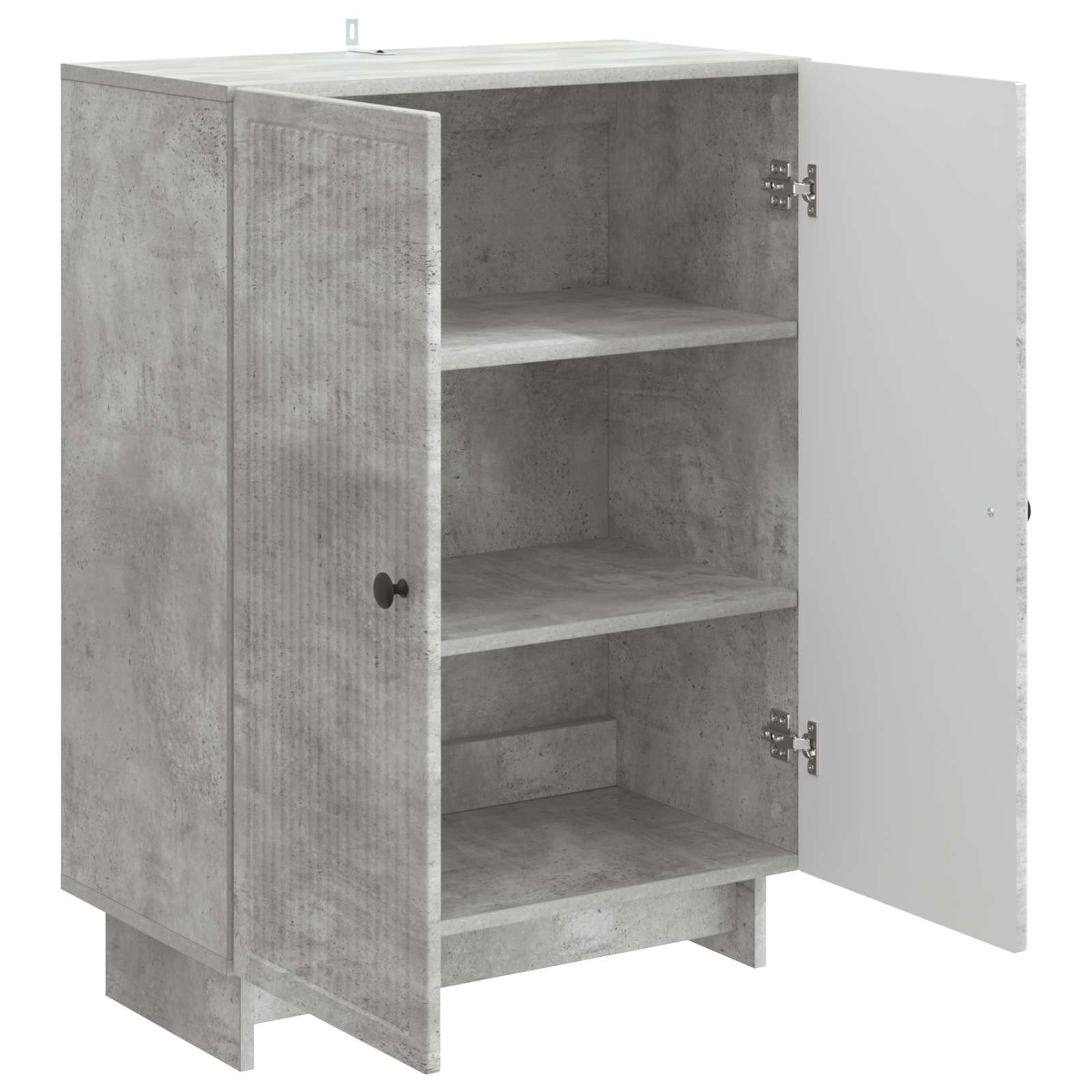 Sideboard Betongrau 66 x 34,5 x 90 cm Holzwerkstoff