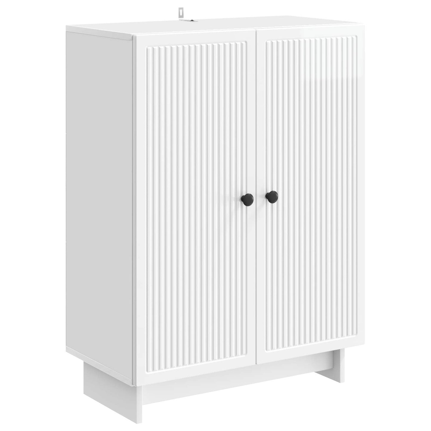 Sideboard Hochglanz Weiß 66 x 34,5 x 90 cm Holzwerkstoff