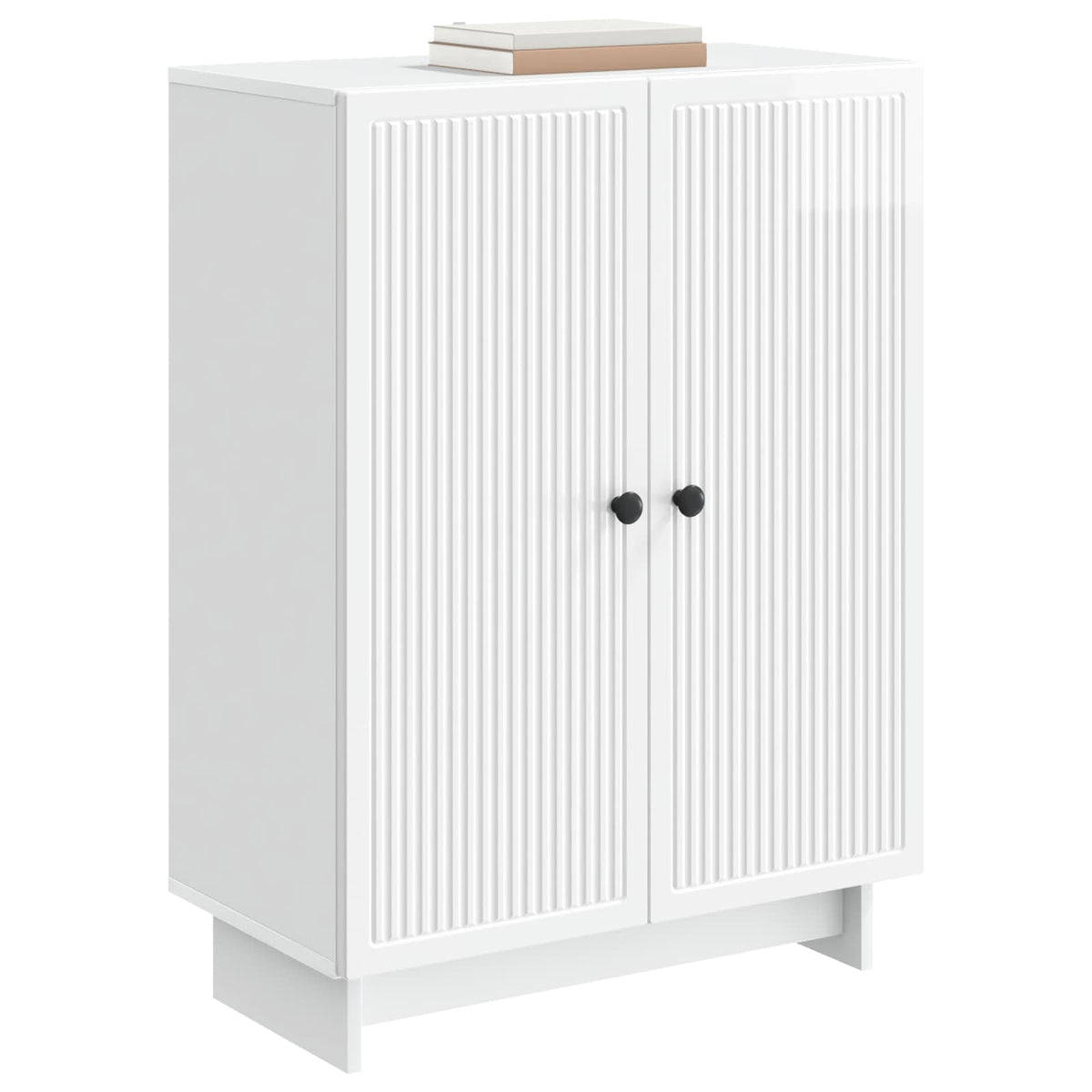 Sideboard Hochglanz Weiß 66 x 34,5 x 90 cm Holzwerkstoff