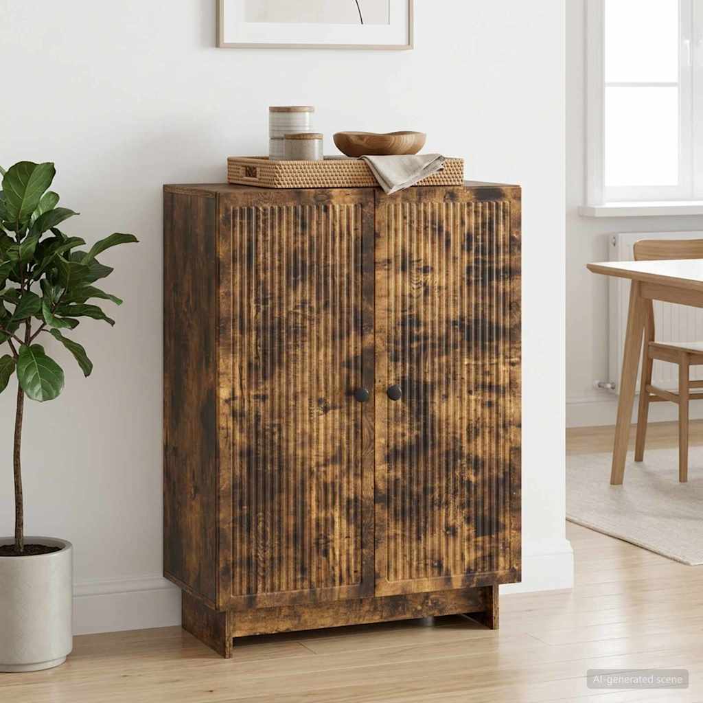Sideboard Räuchereiche 66 x 34,5 x 90 cm Holzwerkstoff