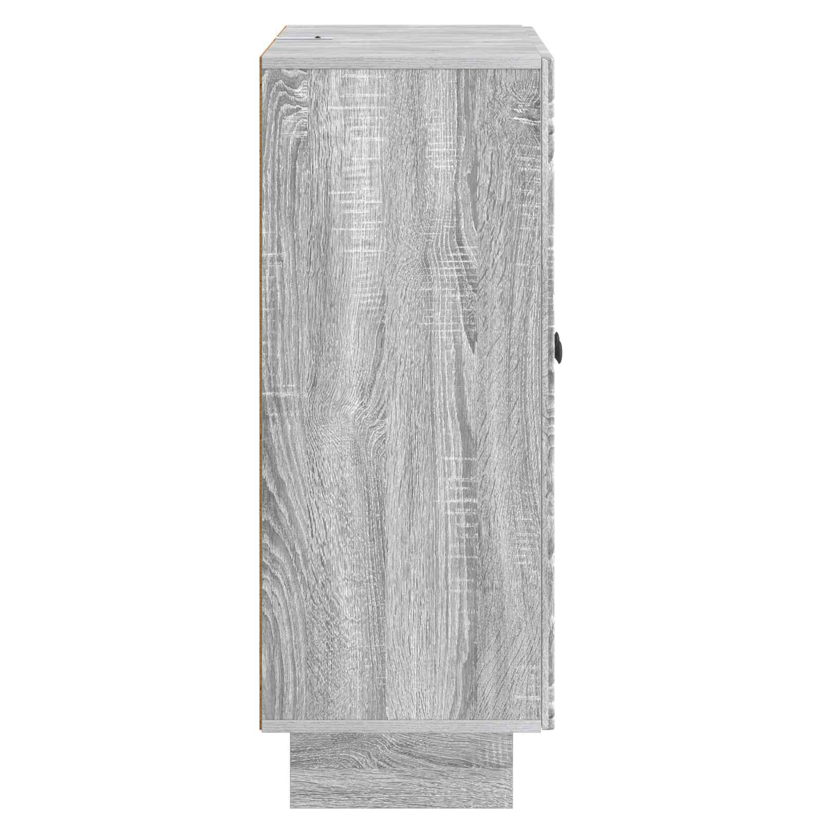 Sideboard Sonoma-Grau 66 x 34,5 x 90 cm Holzwerkstoff