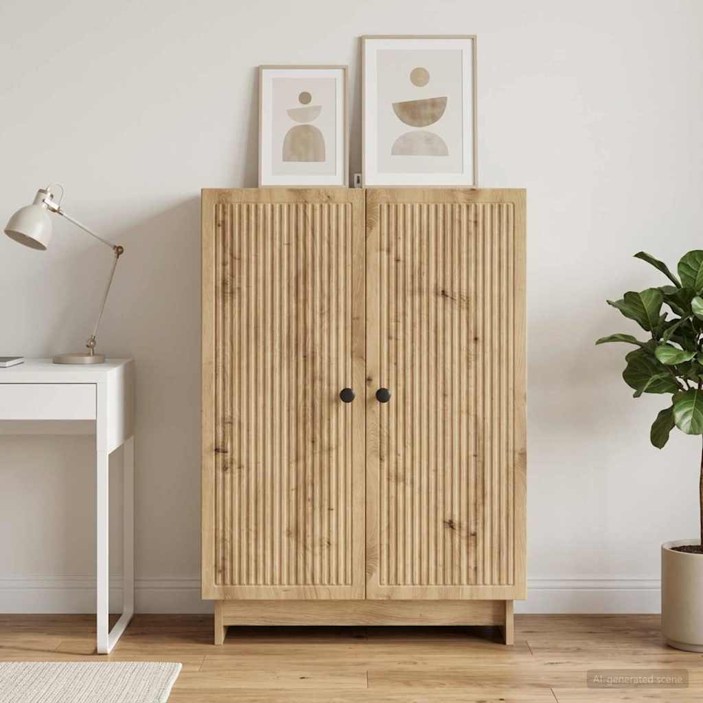 Sideboard Artisan-Eiche 66 x 34,5 x 90 cm Holzwerkstoff