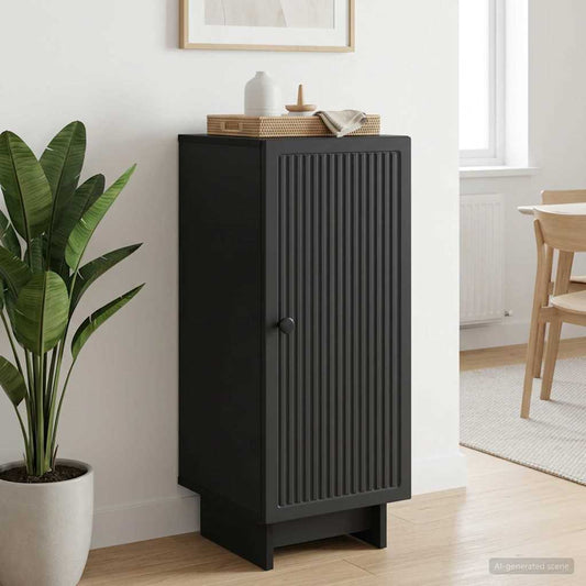 Sideboard Schwarz 33 x 34,5 x 90 cm Holzwerkstoff