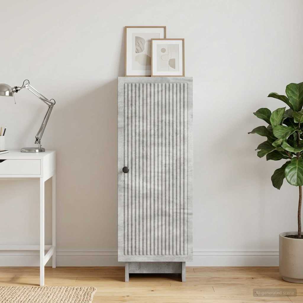 Sideboard Betongrau 33 x 34,5 x 90 cm Holzwerkstoff