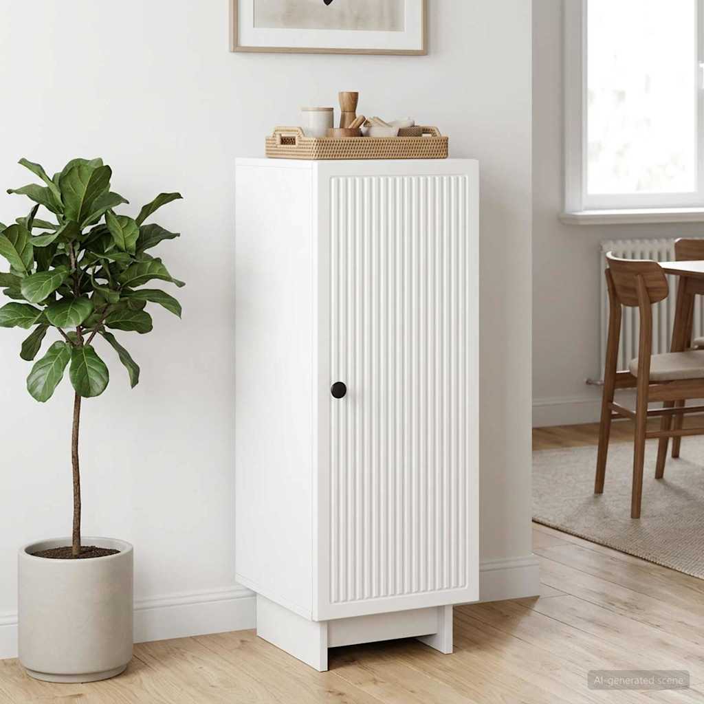 Sideboard Hochglanz Weiß 33 x 34,5 x 90 cm Holzwerkstoff