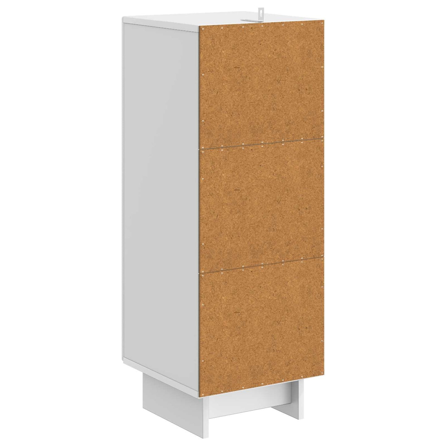 Sideboard Hochglanz Weiß 33 x 34,5 x 90 cm Holzwerkstoff