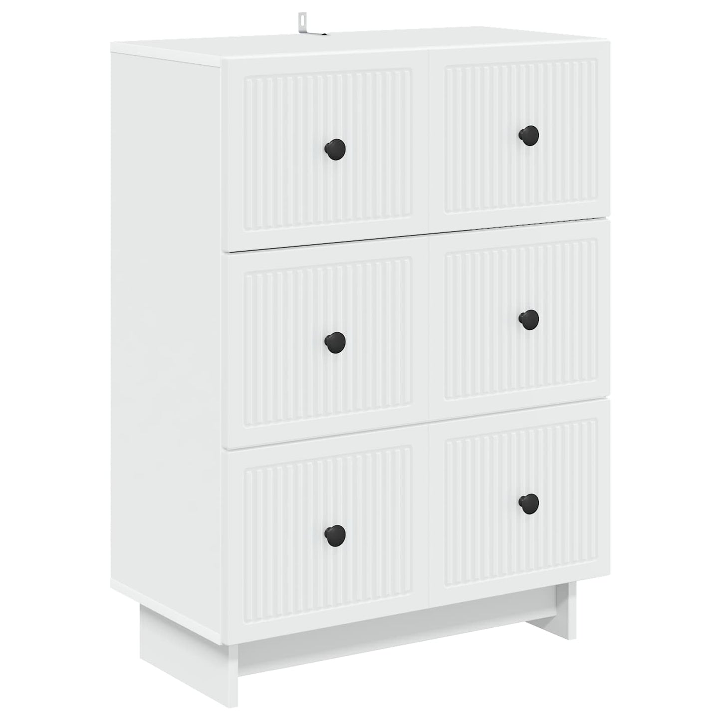 Schubladenschrank Weiß 66 x 34,5 x 90 cm Holzwerkstoff