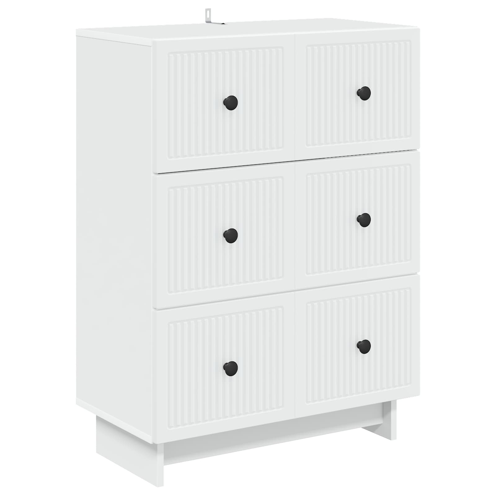 Schubladenschrank Weiß 66 x 34,5 x 90 cm Holzwerkstoff