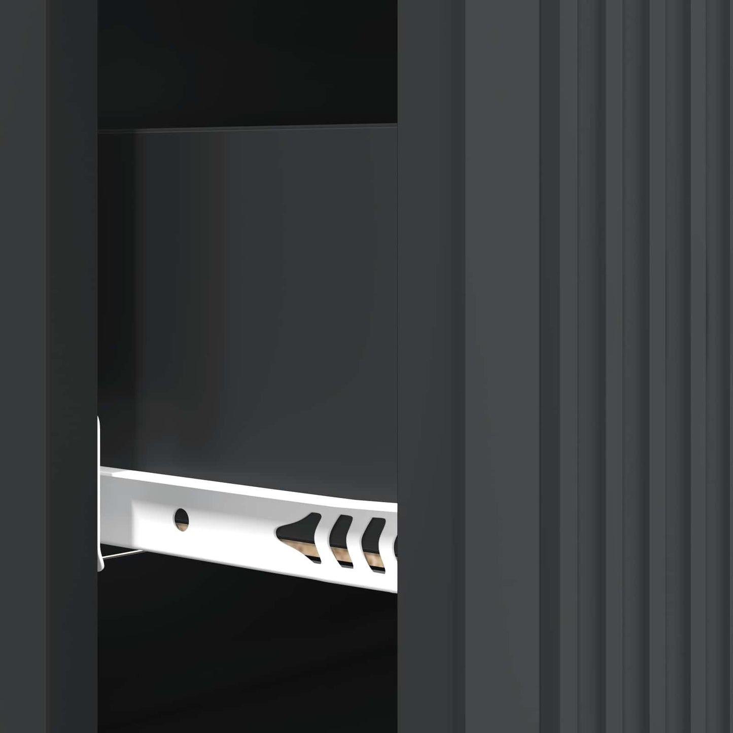 Schubladenschrank 66 x 34,5 x 90 cm Holzwerkstoff Schwarz