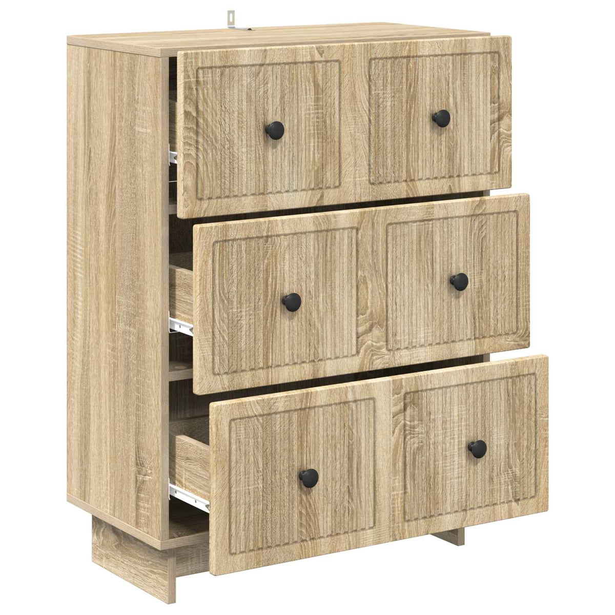 Schubladenschrank 66 x 34,5 x 90 cm Holzwerkstoff Sonoma-Eiche