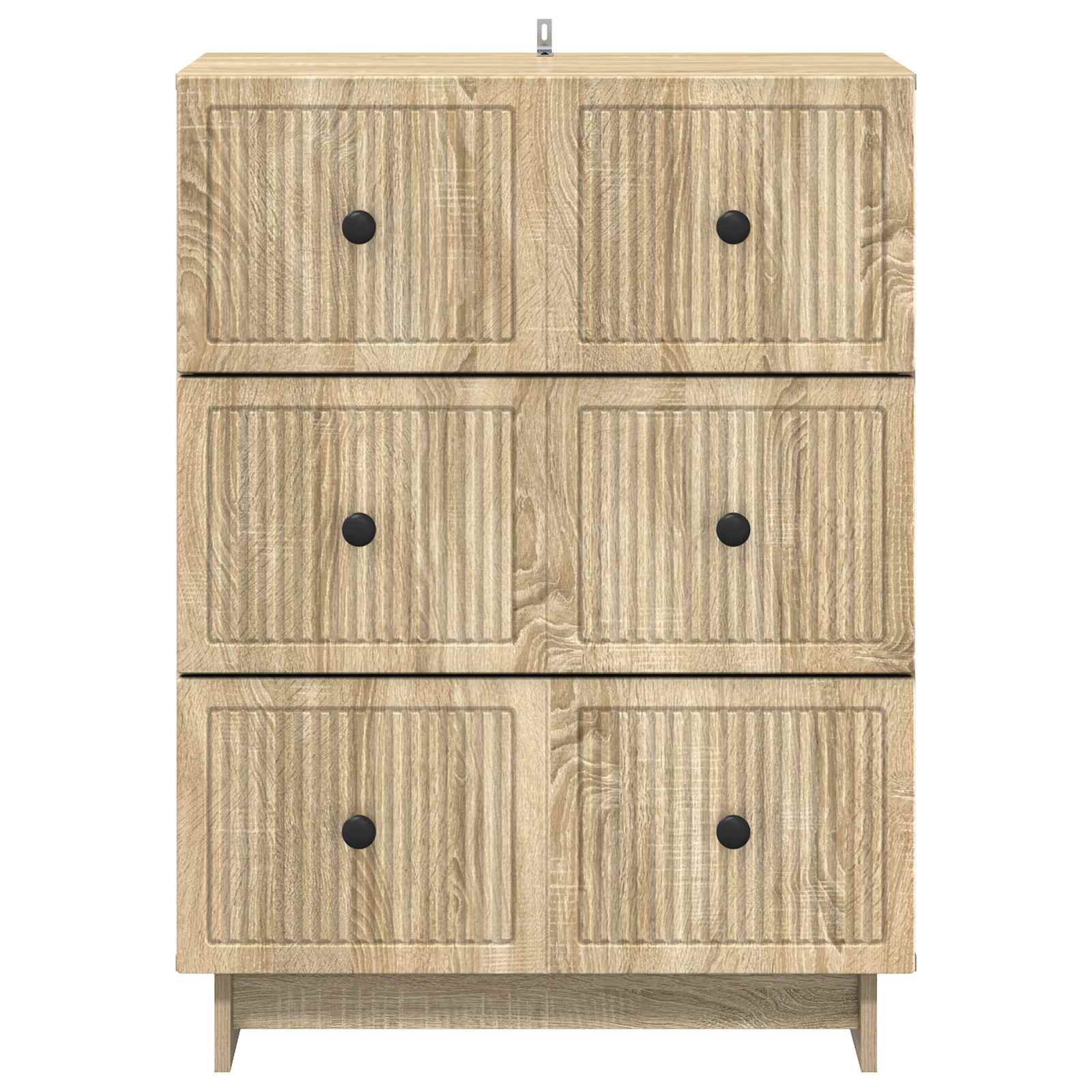 Schubladenschrank 66 x 34,5 x 90 cm Holzwerkstoff Sonoma-Eiche