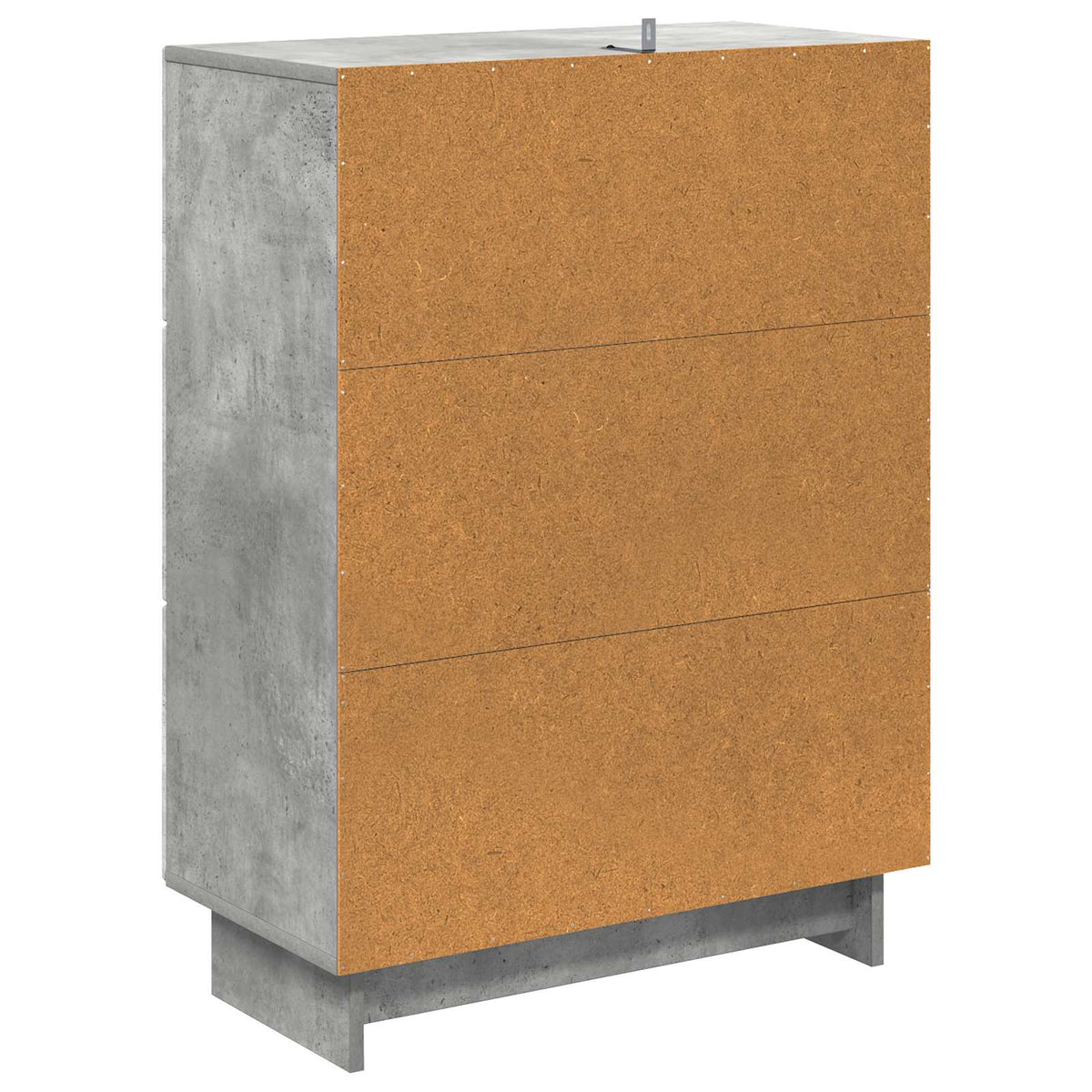 Schubladenschrank 66 x 34,5 x 90 cm Holzwerkstoff Betongrau