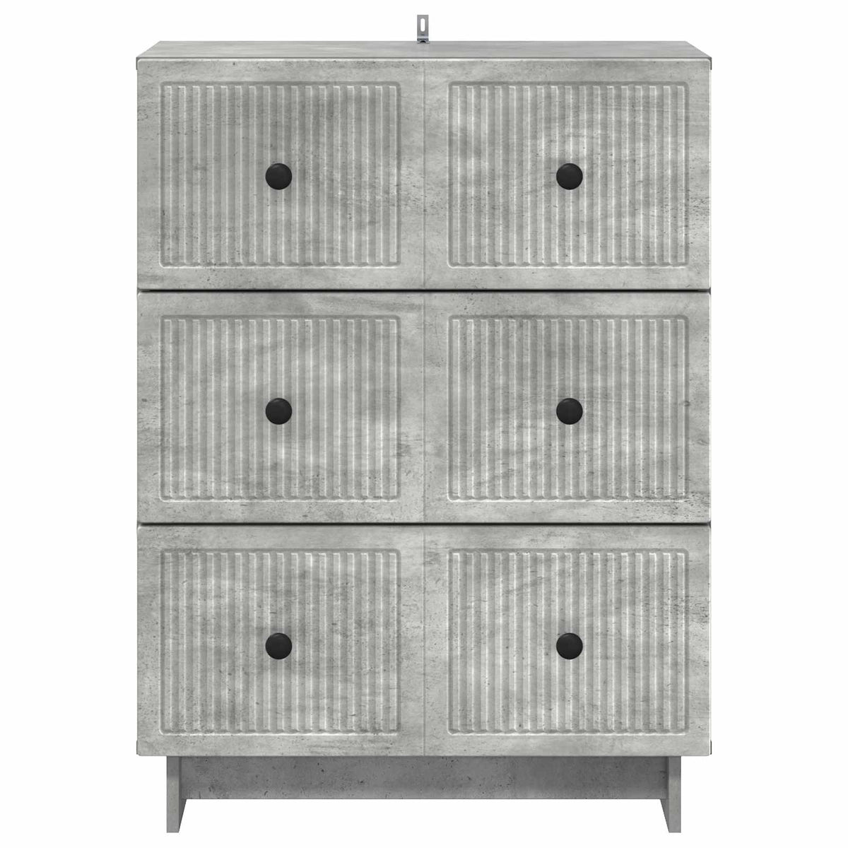 Schubladenschrank 66 x 34,5 x 90 cm Holzwerkstoff Betongrau