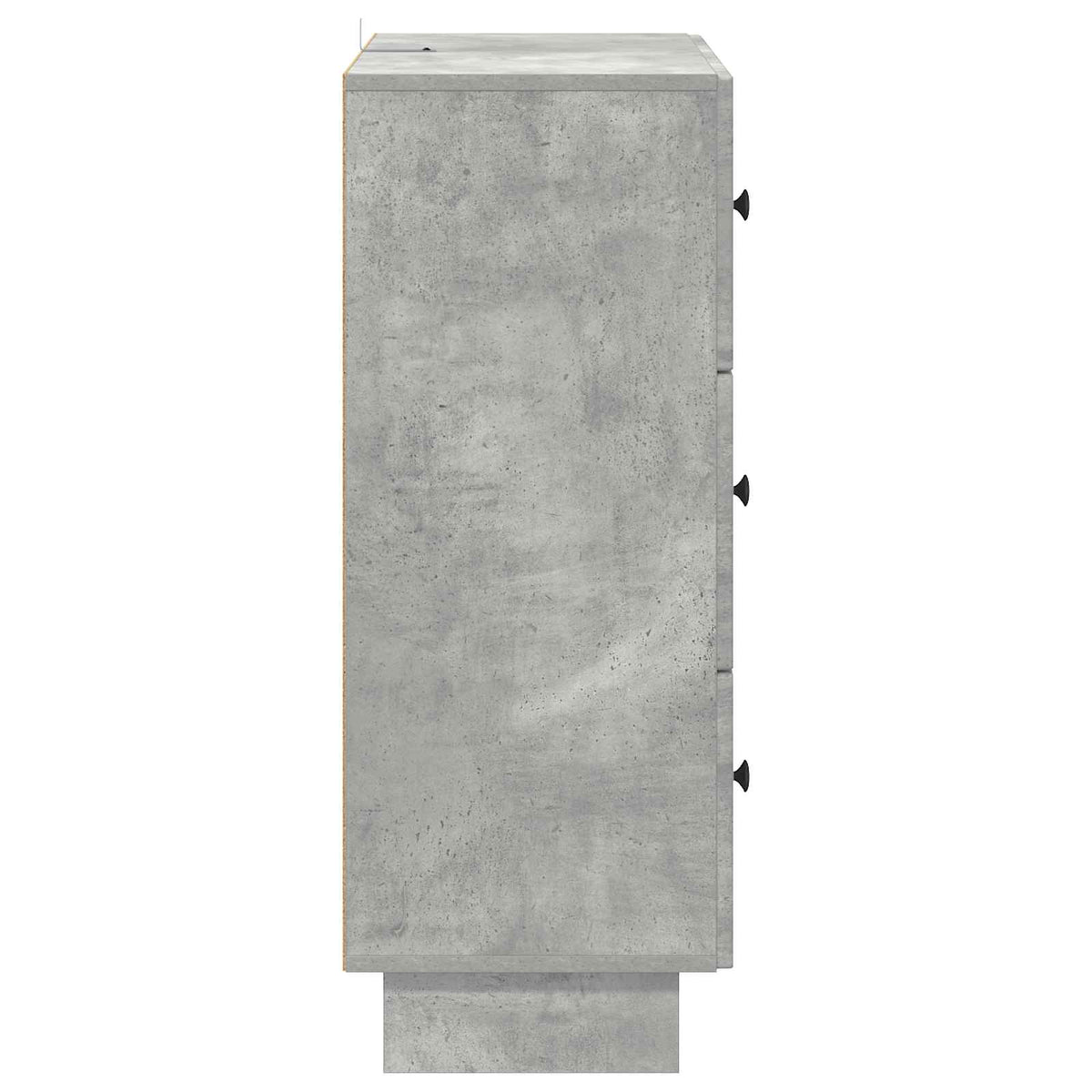 Schubladenschrank 66 x 34,5 x 90 cm Holzwerkstoff Betongrau