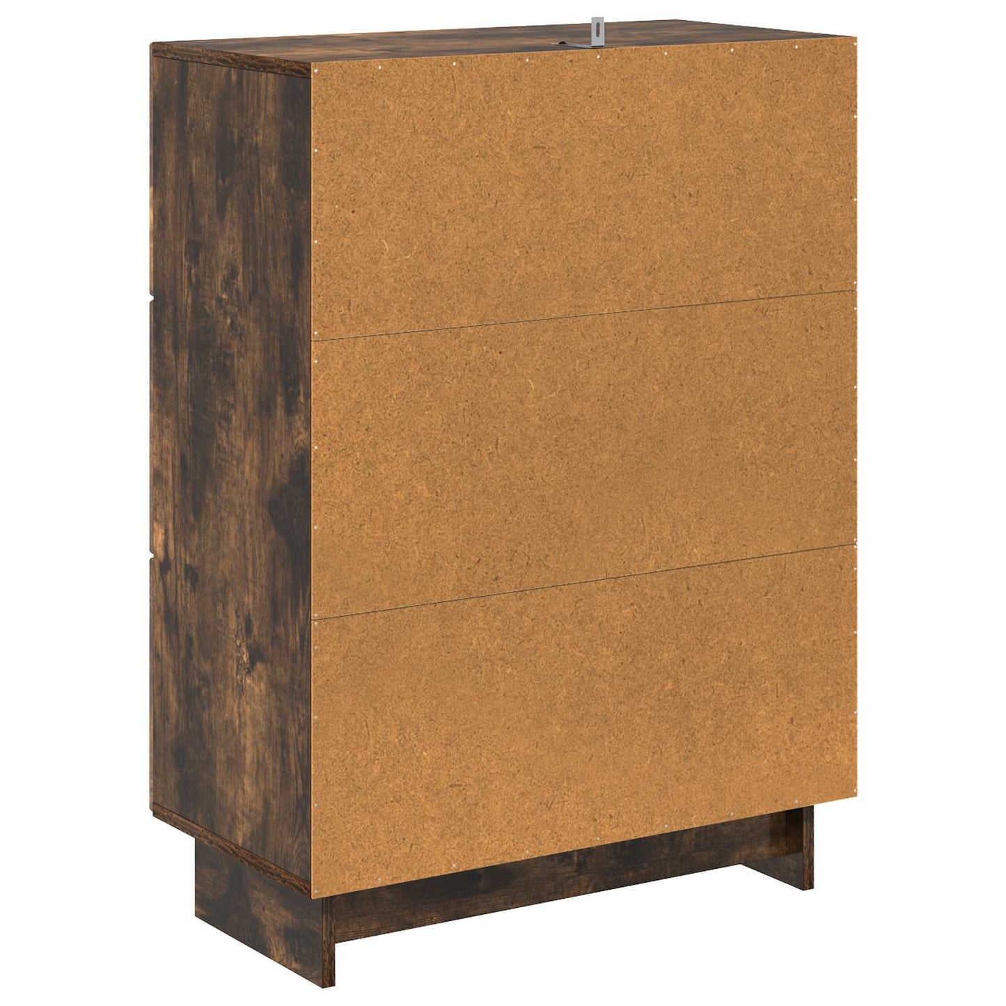 Schubladenschrank 66 x 34,5 x 90 cm Holzwerkstoff Räuchereiche