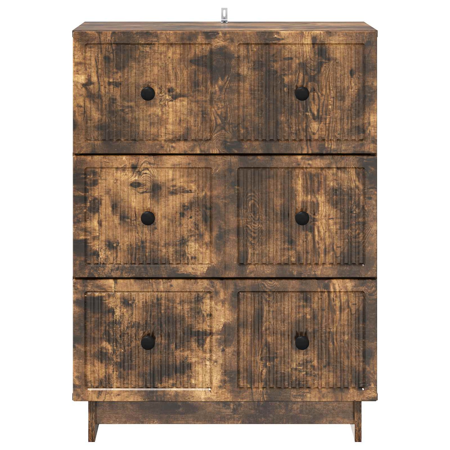 Schubladenschrank 66 x 34,5 x 90 cm Holzwerkstoff Räuchereiche