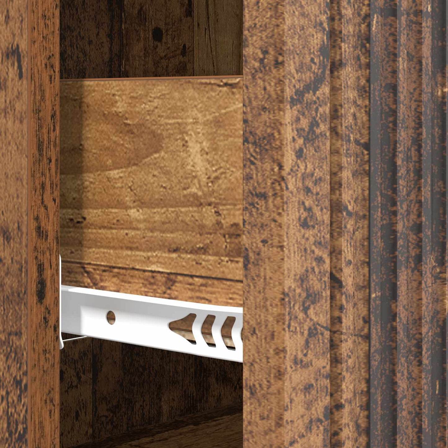 Schubladenschrank 66 x 34,5 x 90 cm Holzwerkstoff Altholz