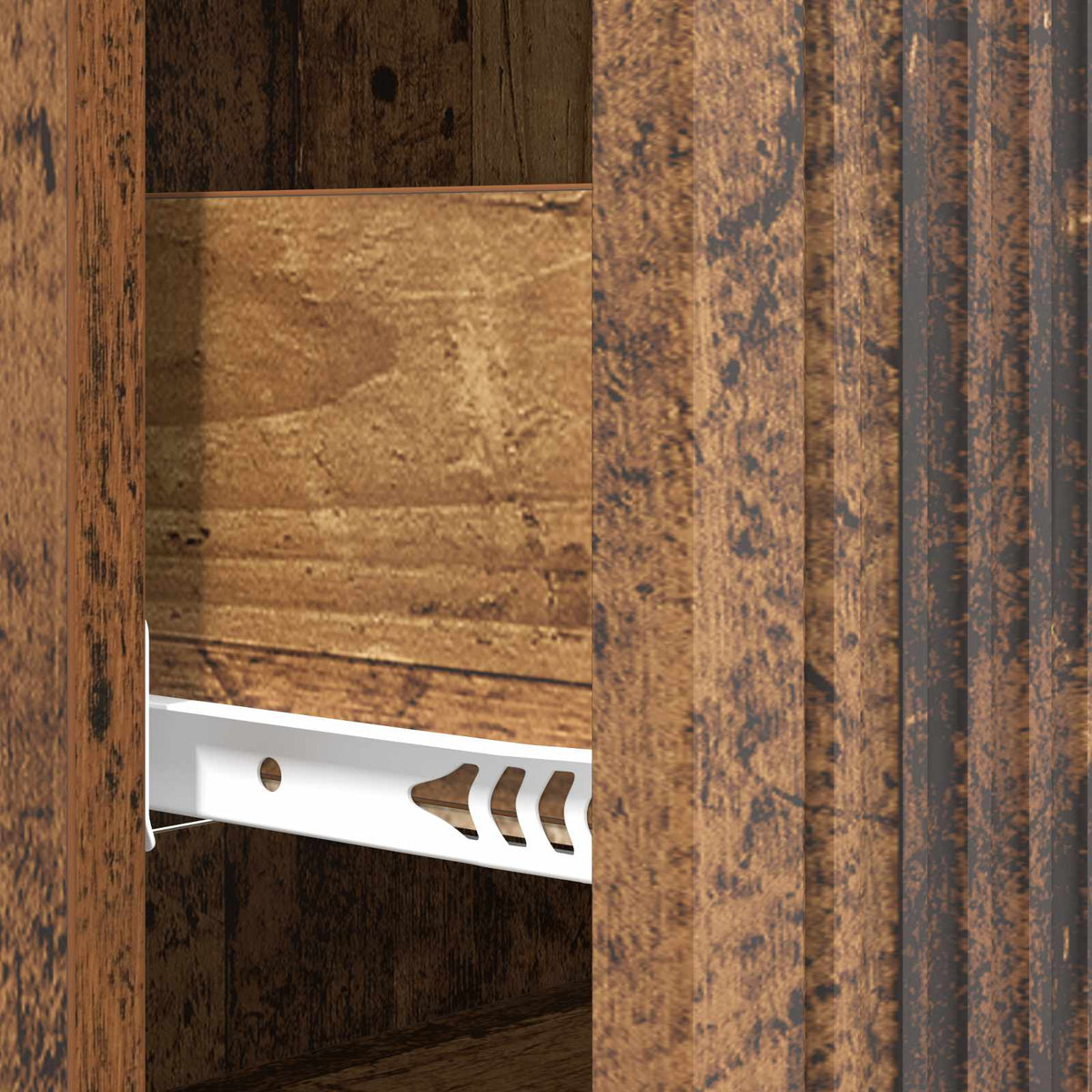 Schubladenschrank 66 x 34,5 x 90 cm Holzwerkstoff Altholz