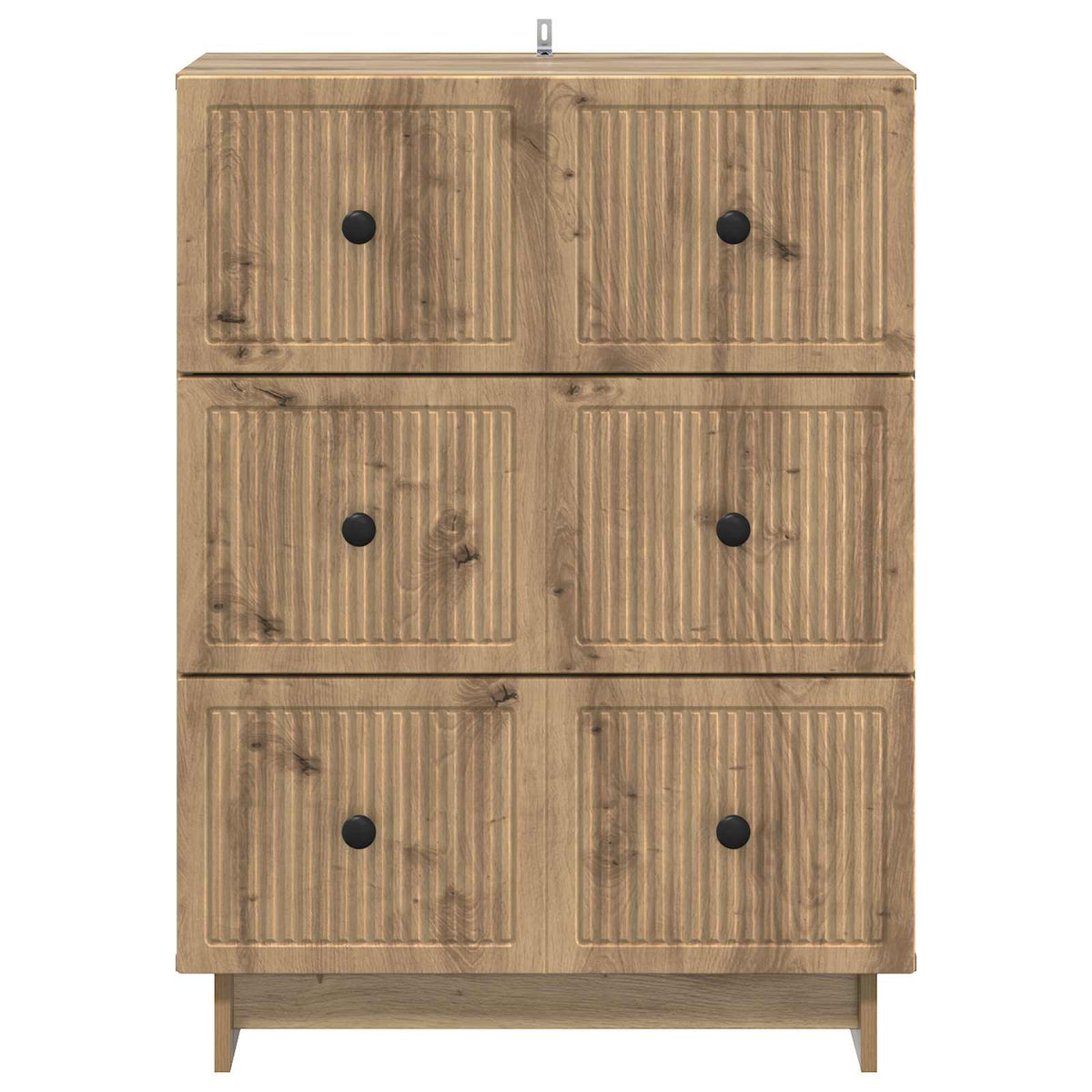 Schubladenschrank 66 x 34,5 x 90 cm Holzwerkstoff Artisan-Eiche