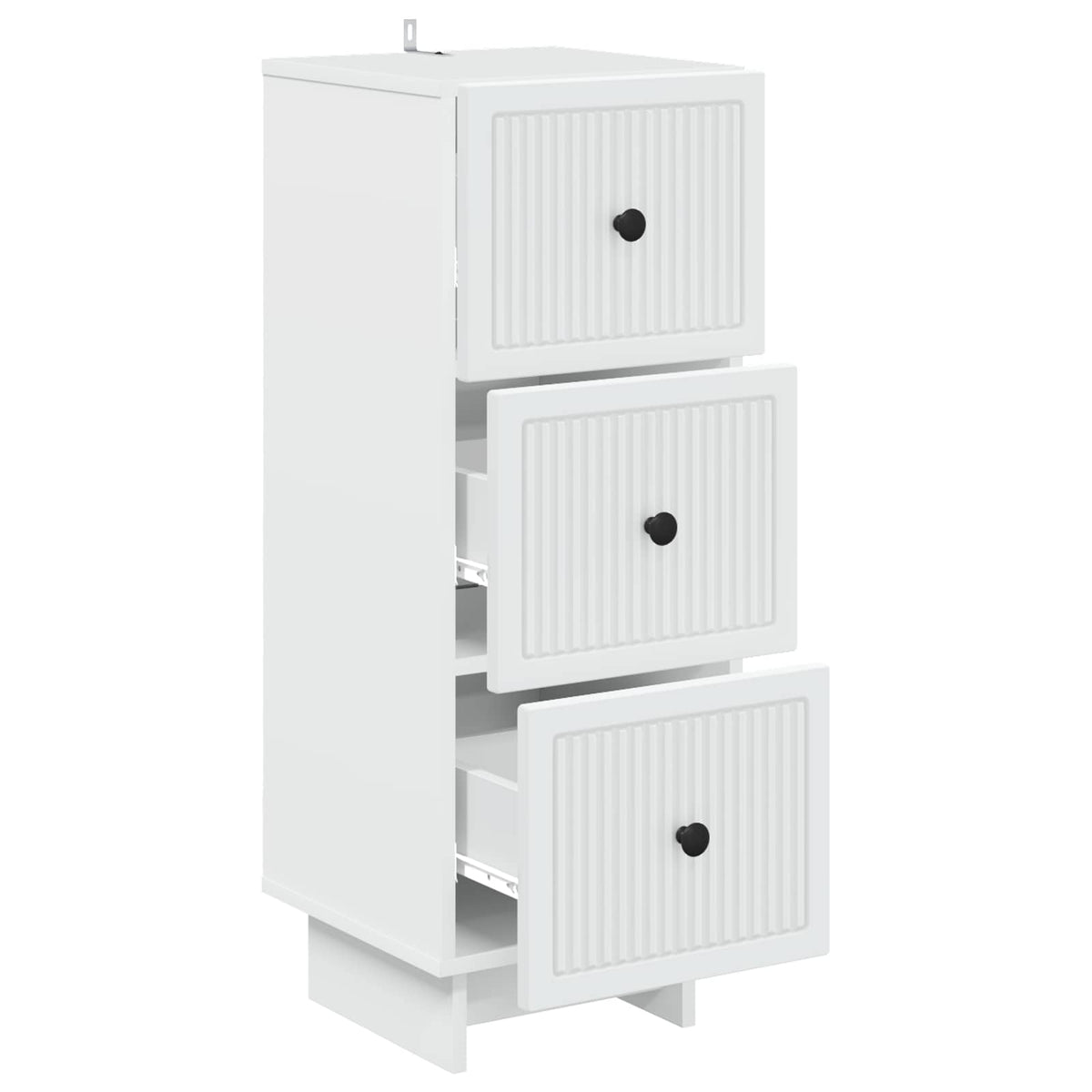 Schubladenschrank Weiß 33 x 34,5 x 90 cm Holzwerkstoff