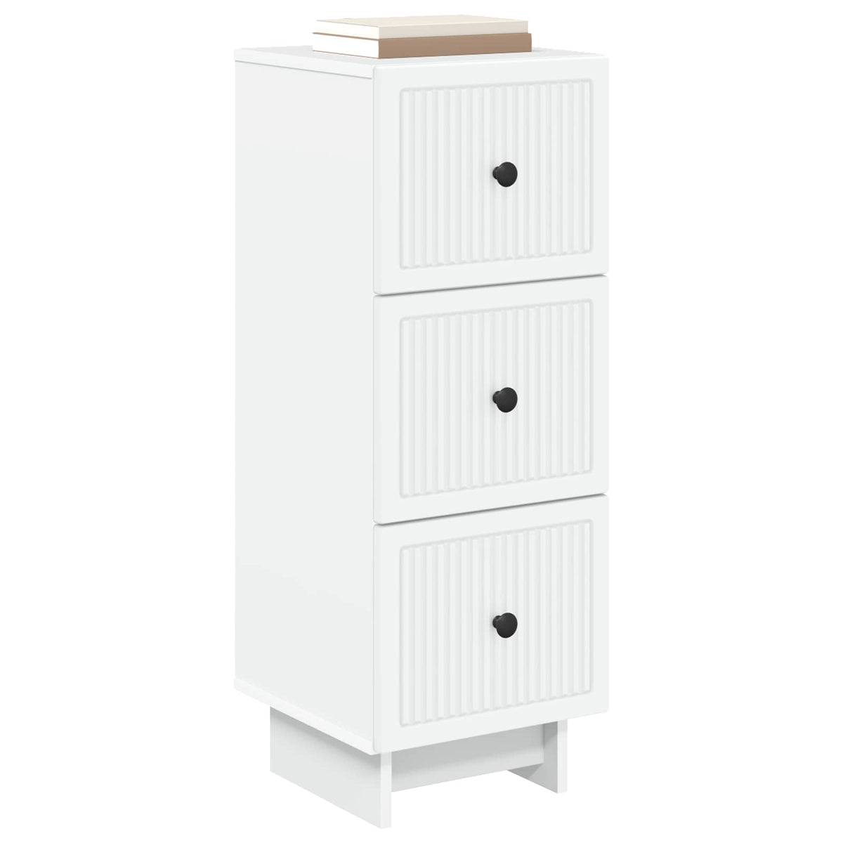 Schubladenschrank Weiß 33 x 34,5 x 90 cm Holzwerkstoff