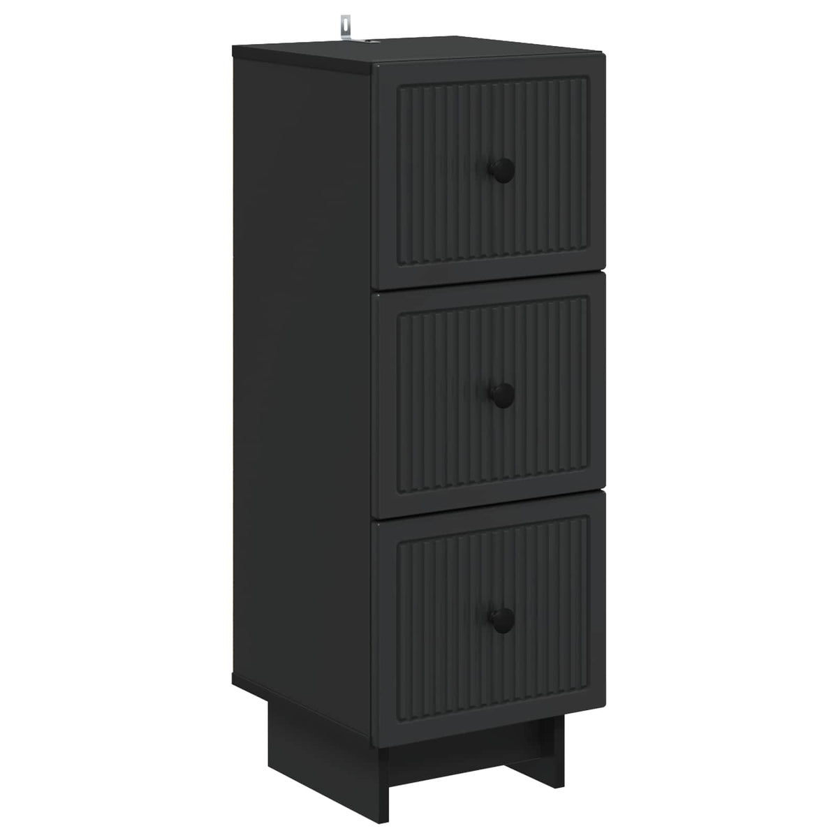 Schubladenschrank Schwarz 33 x 34,5 x 90 cm Holzwerkstoff