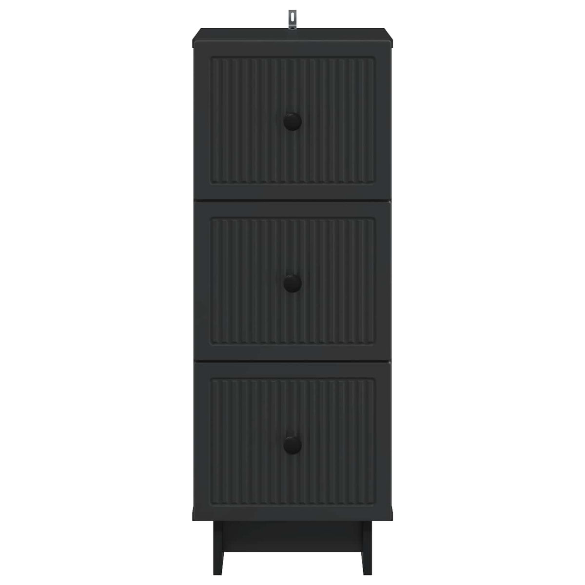 Schubladenschrank Schwarz 33 x 34,5 x 90 cm Holzwerkstoff