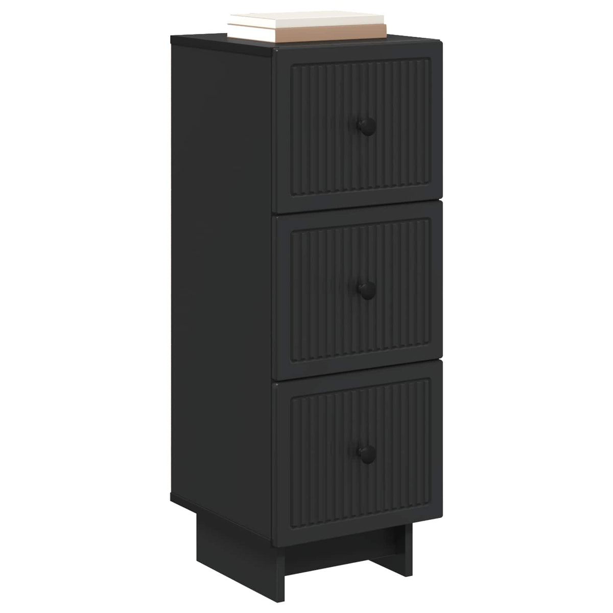 Schubladenschrank Schwarz 33 x 34,5 x 90 cm Holzwerkstoff