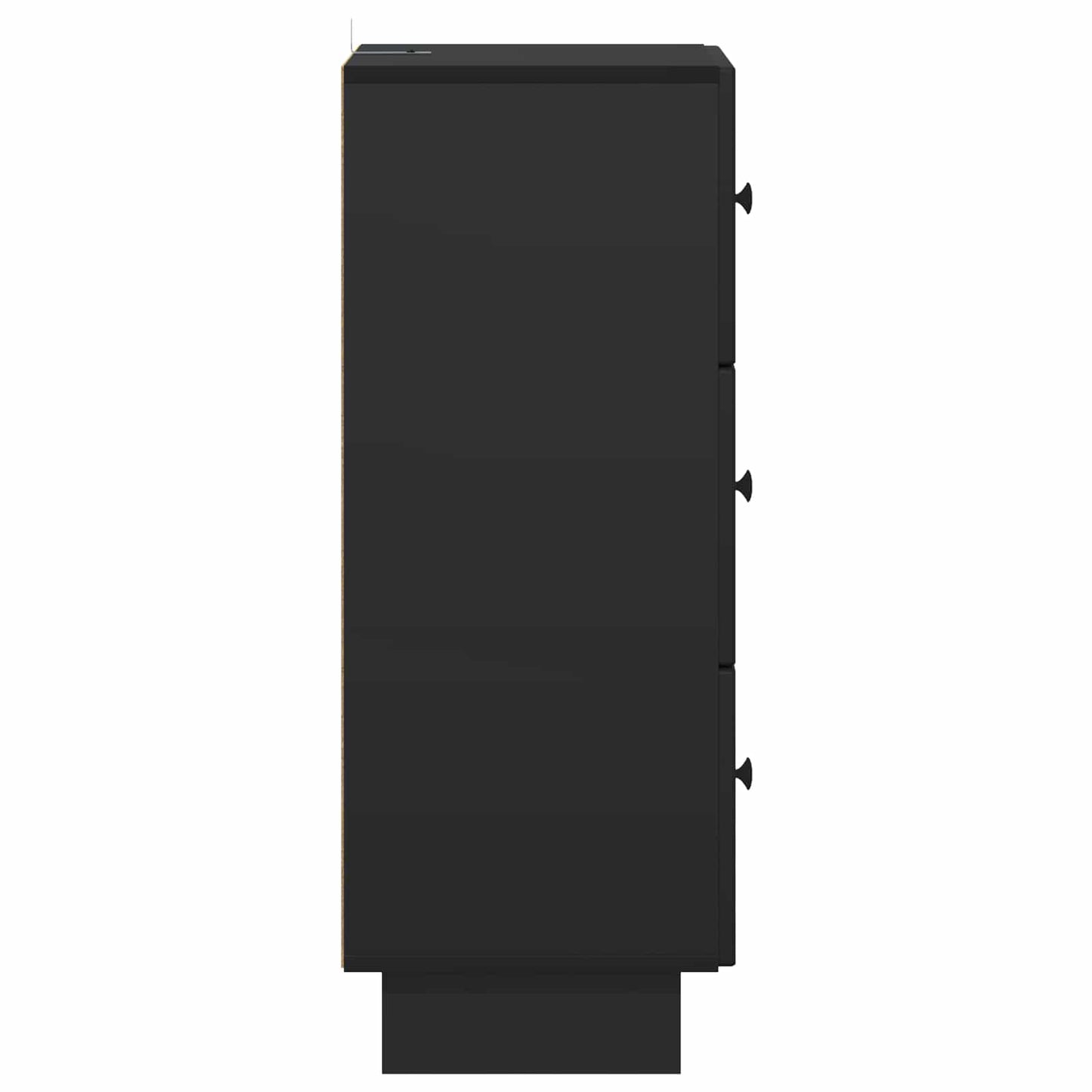 Schubladenschrank Schwarz 33 x 34,5 x 90 cm Holzwerkstoff