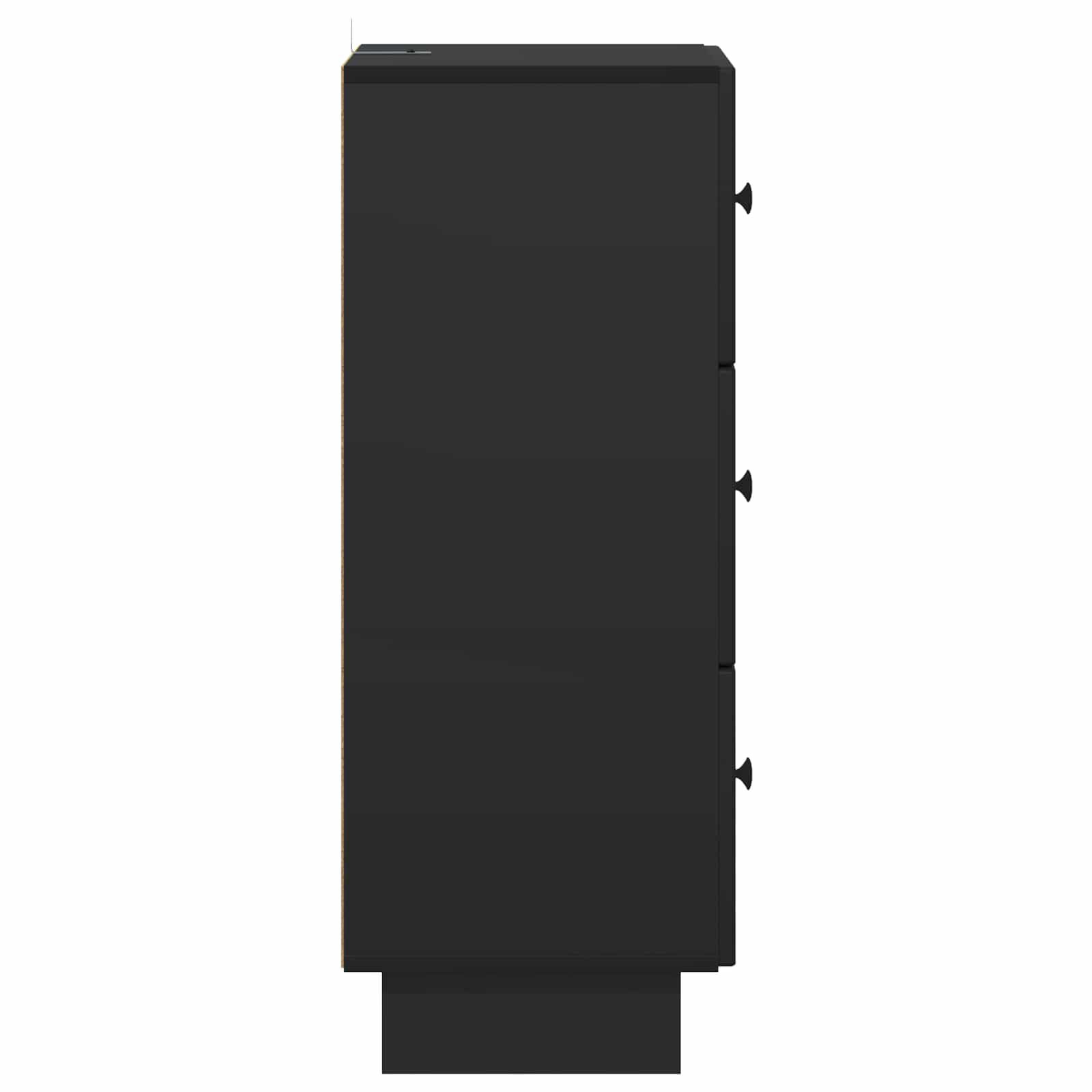 Schubladenschrank Schwarz 33 x 34,5 x 90 cm Holzwerkstoff