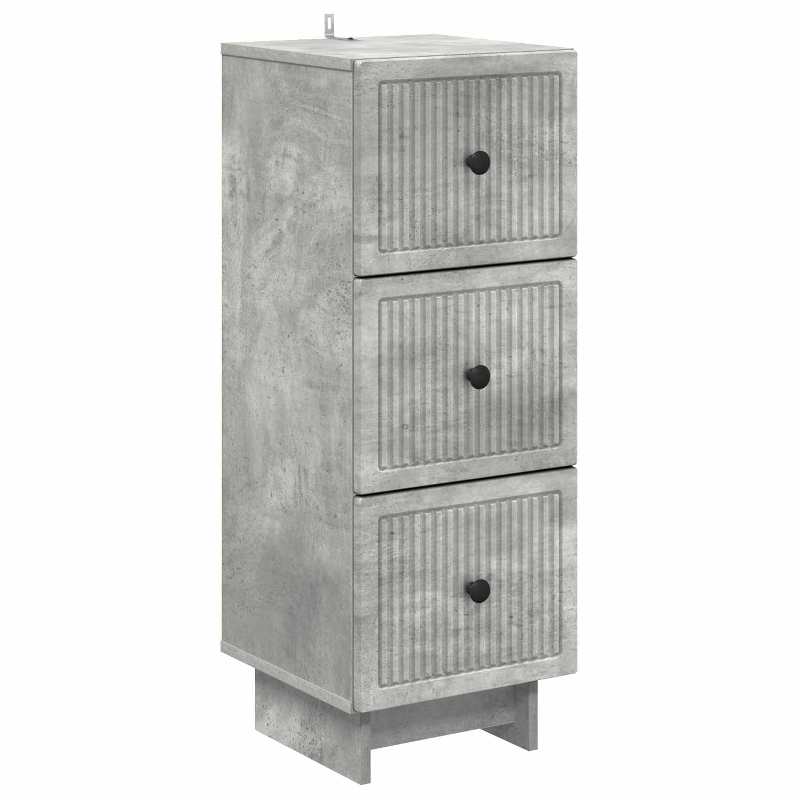 Schubladenschrank Betongrau 33 x 34,5 x 90 cm Holzwerkstoff