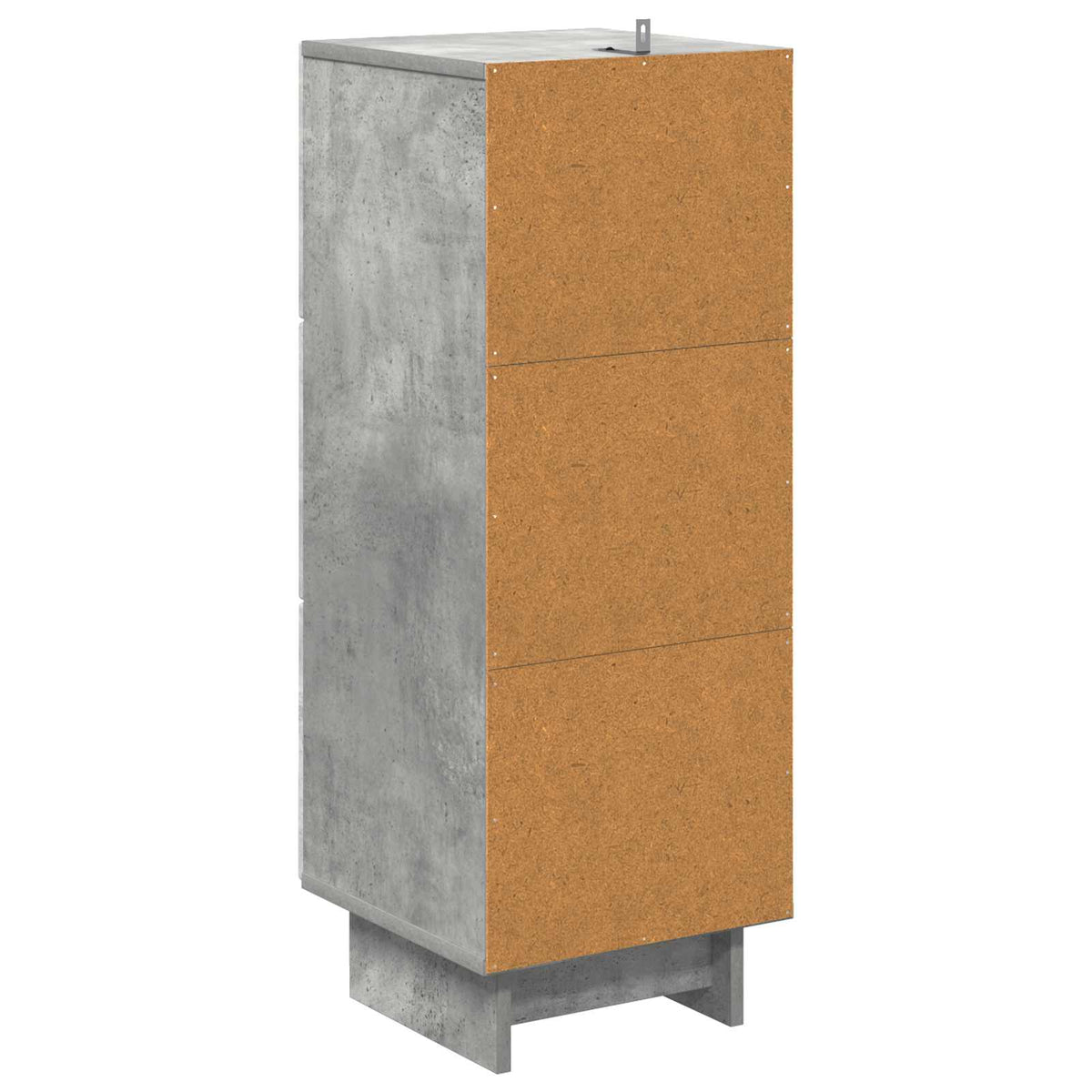 Schubladenschrank Betongrau 33 x 34,5 x 90 cm Holzwerkstoff