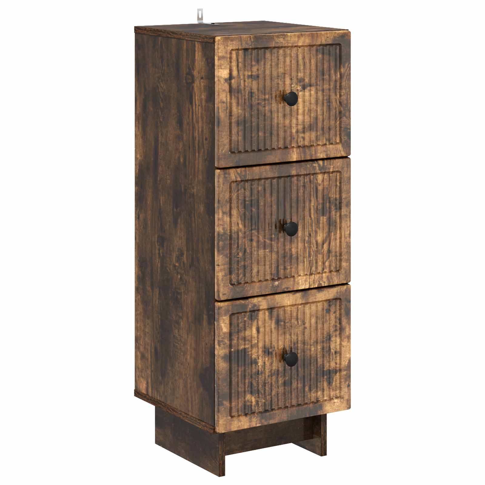 Schubladenschrank Geräucherte Eiche 33 x 34,5 x 90 cm